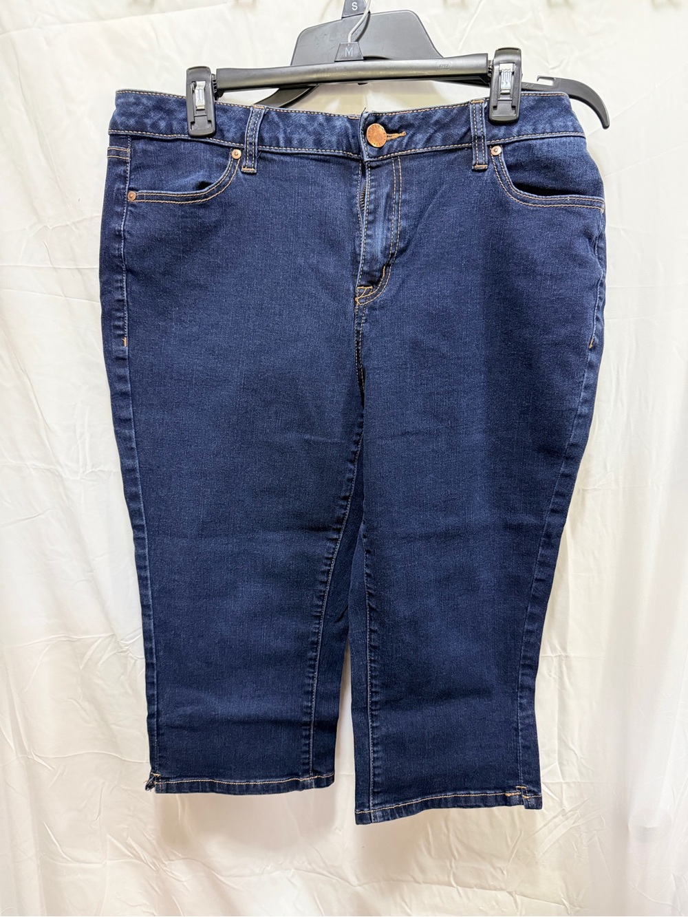 Lane Bryant Indigo Cropped Stretch Jeans